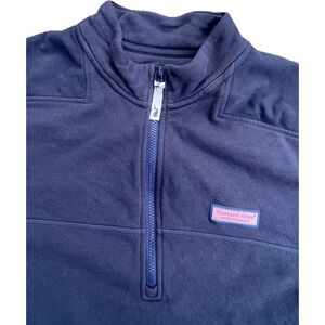 Vineyard Vines Men's‎ XL Shep Shirt Blue 1/4 Zip Pullover Preppy Golf Whale Logo